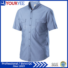 Atacado de trabalho mecânico camisas de manga curta Workwear (YWS112)